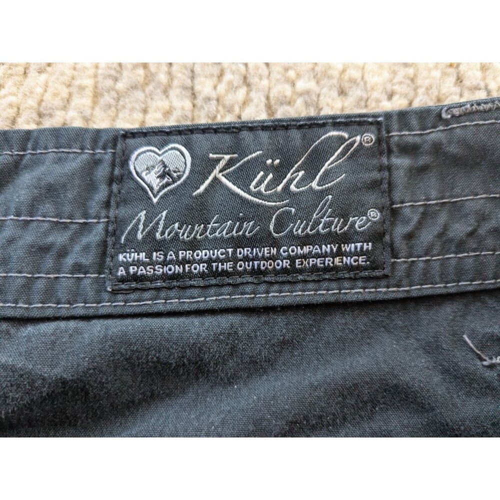 Kuhl Womens Splash Cargo Shorts Size 8 Black Hiking Mountain Culture Travel - Picture 3 of 13